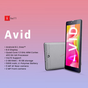 iBall Avid 9 Android Tablet with specifications