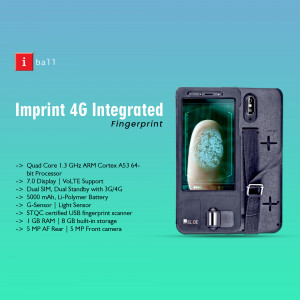 iBall Imprint 4G smartphone with fingerprint scanner