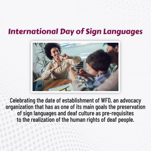 People communicating using sign language