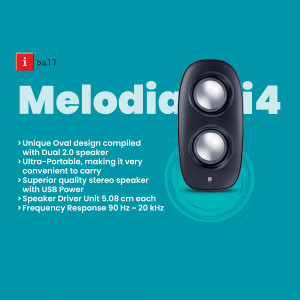 iBall Melodia i4 portable speaker with oval design