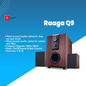 iBall Raaga Q9 Wood Enclosed Speaker System