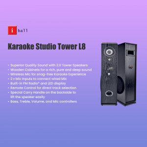 iBall Karaoke Studio Tower L8 speaker system