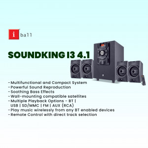 iBall Soundking 13 4.1 speaker system with subwoofer and satellite speakers