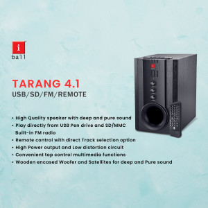 iBall Tarang 4.1 USB/SD/FM/Remote Speaker