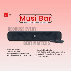 iBall Musi Bar Compact High Power Soundbar with Remote