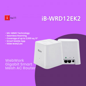 iBall WebWork Gigabit Smart Mesh AC Router with MU-MIMO Technology