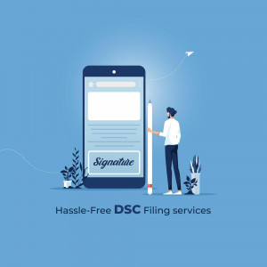 Digital Signature Certificate filing services on a smartphone