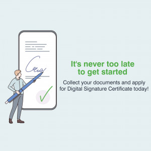 Man signing a document on a smartphone with a digital signature
