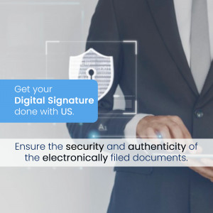 Man with digital signature and security overlay
