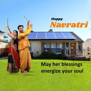 Happy Navratri Celebration Banner For Facebook