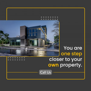 Image of a modern house with text promoting property ownership.