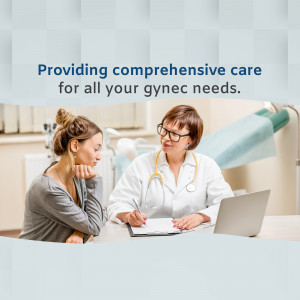 Doctor consulting with a female patient in a clinic