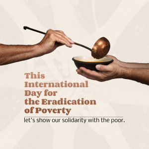 Hands exchanging food, symbolizing solidarity on International Day for the Eradication of Poverty.