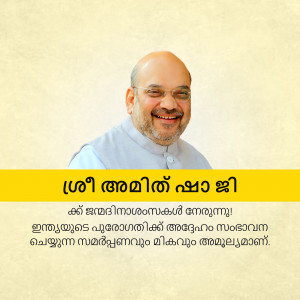 Portrait of Amit Shah, Indian Home Minister