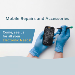 Hands repairing a cracked smartphone screen