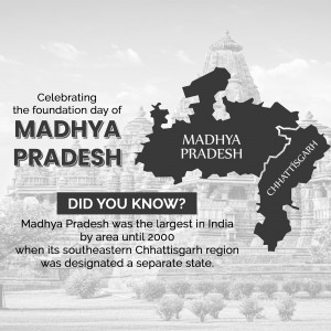 Map of Madhya Pradesh with a historical fact