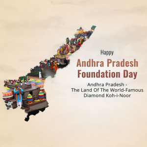 Andhra Pradesh Formation Day Template For WhatsApp