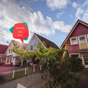 Houses with a search bubble