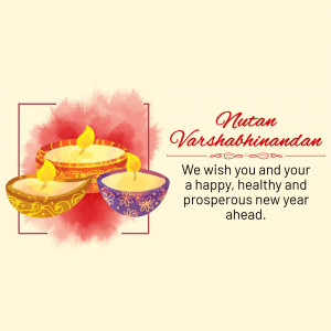 Diya lamps and New Year greetings