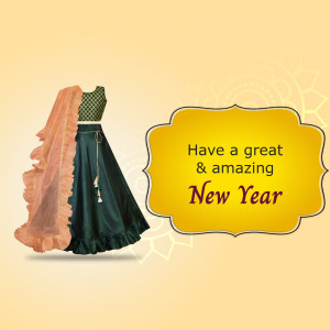 Indian traditional outfit for New Year celebrations