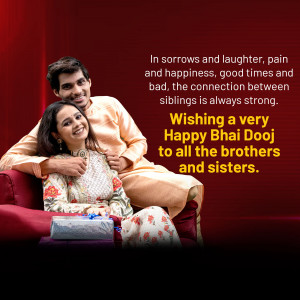 Brother and sister celebrating Bhai Dooj