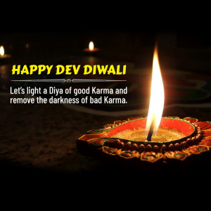 Diya lit during Dev Diwali festival
