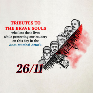 Memorial image commemorating the victims of the 2008 Mumbai attacks.