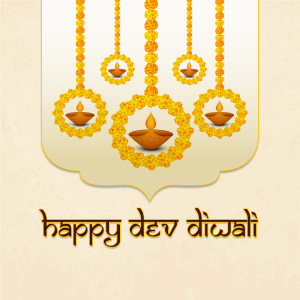 Diwali decorations with oil lamps and marigold flowers