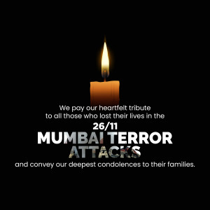 Candle lit in remembrance of the 26/11 Mumbai Terror Attacks