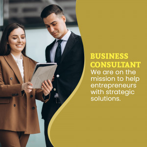 Two business professionals reviewing data on a tablet.