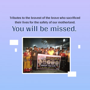 People holding candles in remembrance of soldiers