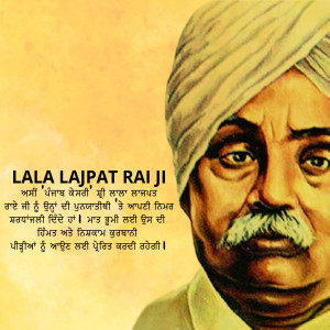 Portrait of Lala Lajpat Rai, an Indian independence activist