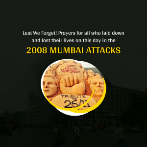 Memorial image for the victims of the 2008 Mumbai Attacks
