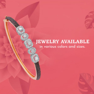 Close-up of a gold and diamond bracelet on a red floral background