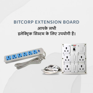 Bitcorp extension board with multiple sockets and switch