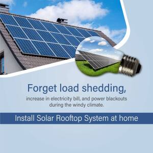 Solar Rooftop System For Load Shedding Solution Flyer For Twitter