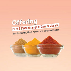 Assortment of Garam Masala, Turmeric, and Chili Powders
