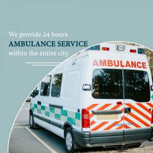 Ambulance providing 24-hour service in the city