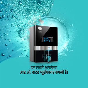 Aqua Sense RO Water Purifier with water splash