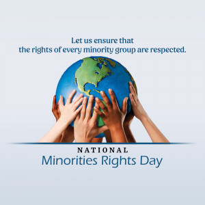 Diverse hands holding the Earth, representing minority rights.