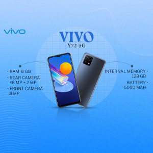 Vivo Y72 5G smartphone with specifications