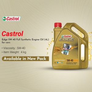 Castrol Edge 5W-40 Full Synthetic Engine Oil 4L bottle