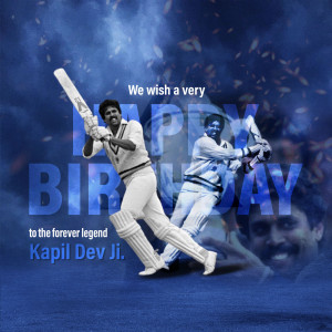 Kapil Dev birthday wish image