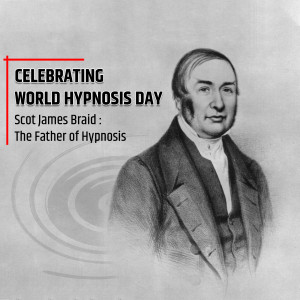 Portrait of James Braid, the Father of Hypnosis, celebrating World Hypnosis Day