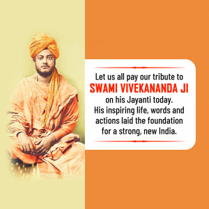 Swami Vivekananda Jayanti Graphic For Facebook