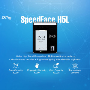 ZKTECO SpeedFace H5L facial recognition access control system