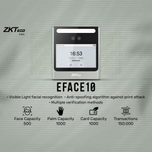ZKTeco Eface10 facial recognition access control system