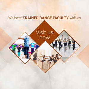 Promotional image for dance classes with trained faculty.