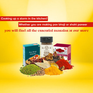 Assortment of Indian spices and masala blends