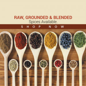 Assortment of colorful spices in wooden spoons